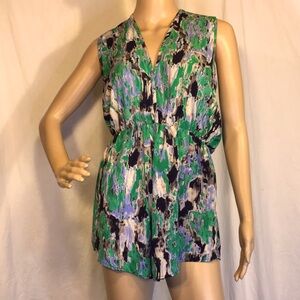 Women's Sleeveless Romper, Sz L